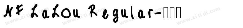 NF LaLou Regular字体转换